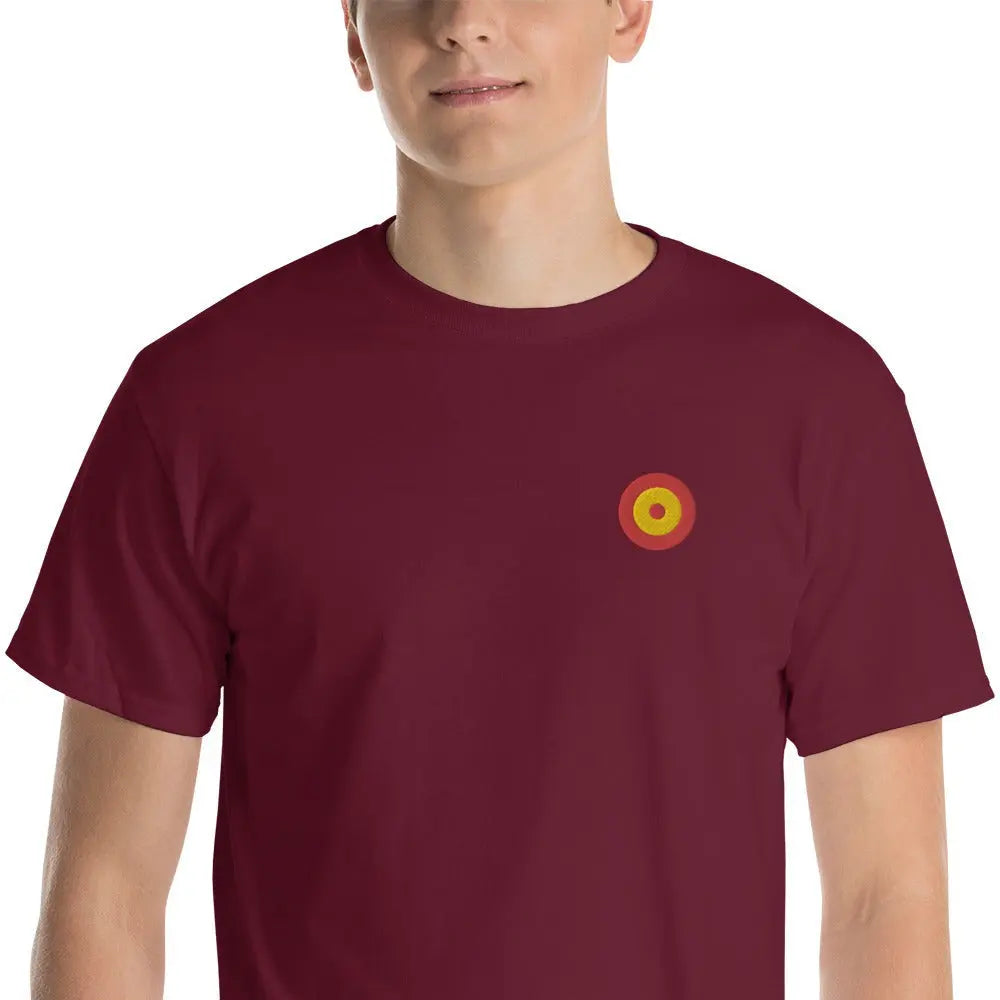 Comprar Camiseta Escarapela de España Unisex manga corta Bandera España La Flamenca de Borgoña Patricia Muñoz VOX
