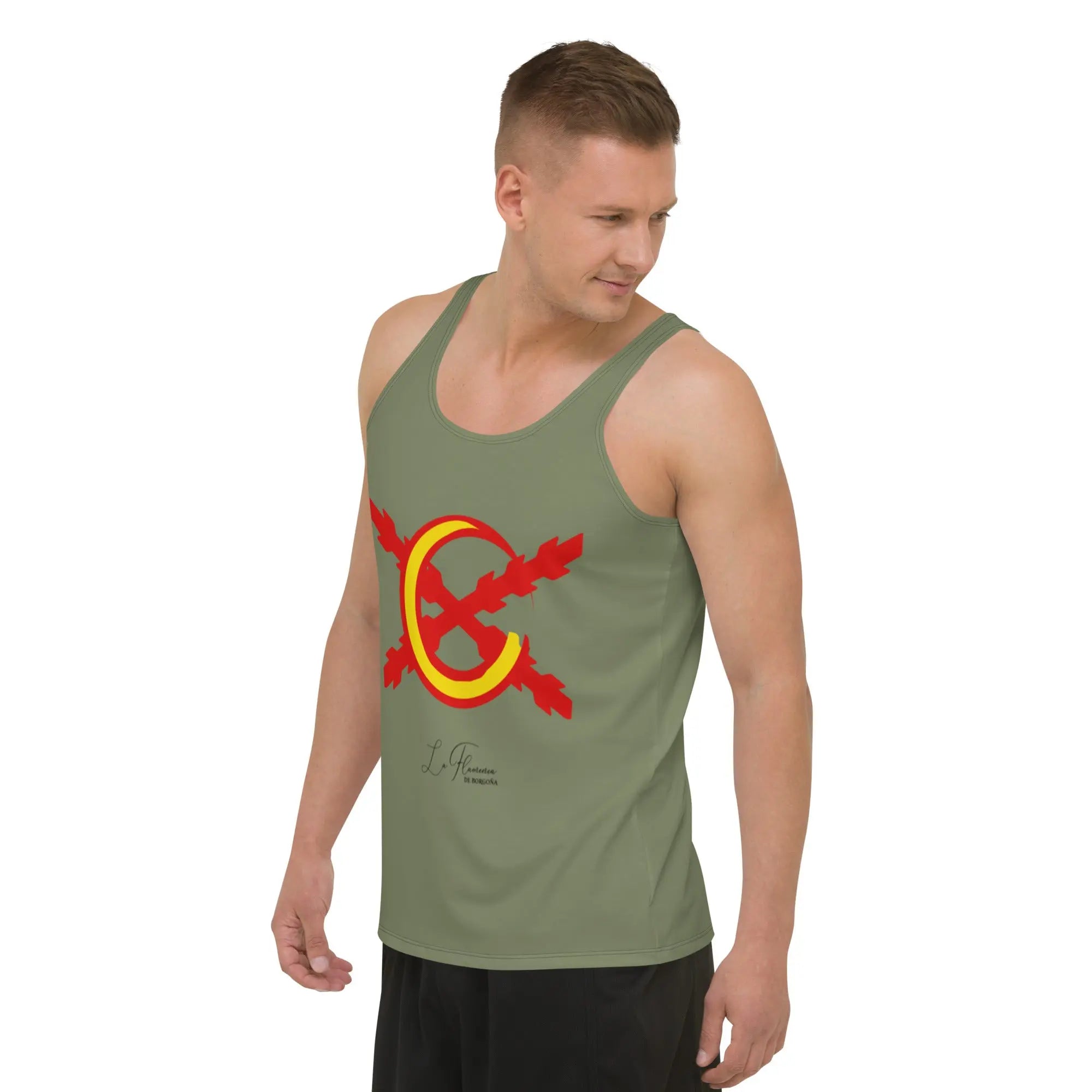 Comprar Camiseta La Flamenca de Borgoña de tirantes unisex Bandera España La Flamenca de Borgoña Patricia Muñoz VOX