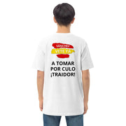 Comprar Camiseta SÁNCHEZ VETE YA A TOMAR POR CULO ¡TRAIDOR! Bandera España La Flamenca de Borgoña Patricia Muñoz VOX