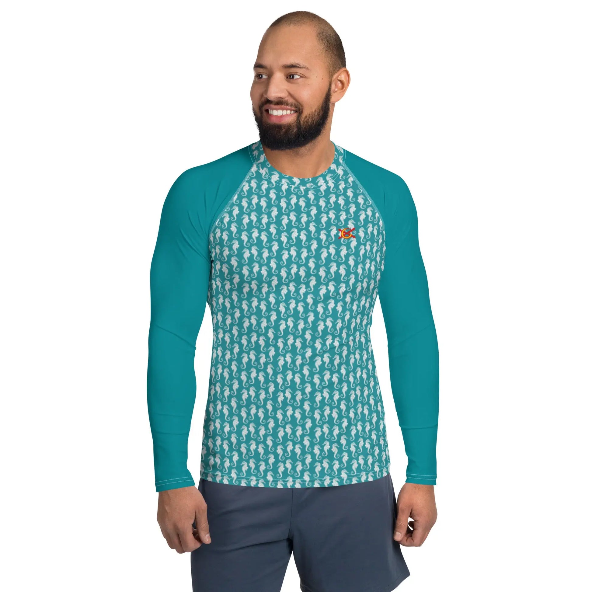 Comprar Camiseta UPF50 caballito de mar hombre Bandera España La Flamenca de Borgoña Patricia Muñoz VOX