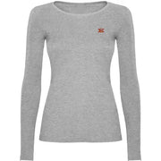 Comprar Camiseta España gris Mujer manga larga Bandera España La Flamenca de Borgoña Patricia Muñoz VOX
