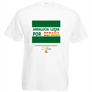 Comprar Camiseta mujer "Andalucía lucha por España" Bandera España La Flamenca de Borgoña Patricia Muñoz VOX