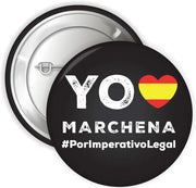 Comprar Chapa Juez Marchena "Por Imperativo Legal" Bandera España La Flamenca de Borgoña Patricia Muñoz VOX