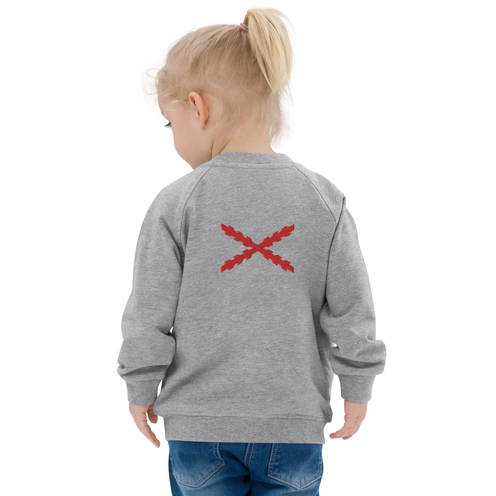 Comprar Chaqueta bomber orgánica infantil Cruz de Borgoña Bandera España La Flamenca de Borgoña Patricia Muñoz VOX
