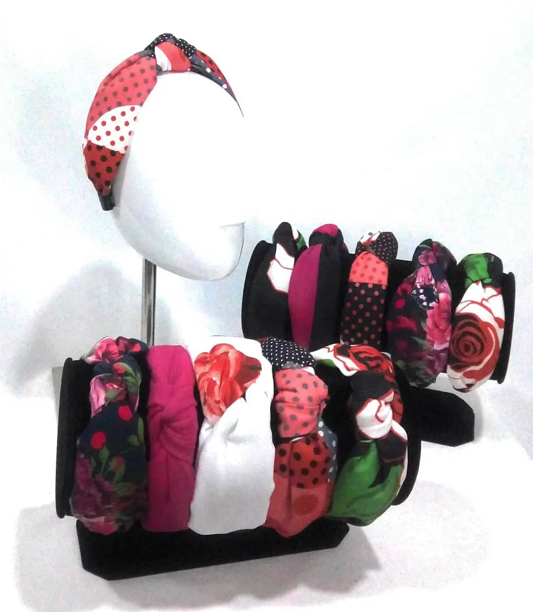 Comprar Diadema felpa de nudo floreada verde Bandera España La Flamenca de Borgoña Patricia Muñoz VOX