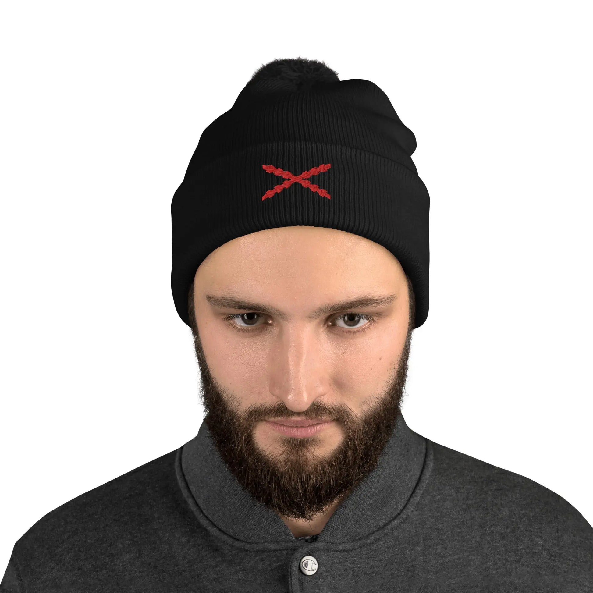 Comprar Gorro Cruz de Borgoña con pompón Bandera España La Flamenca de Borgoña Patricia Muñoz VOX