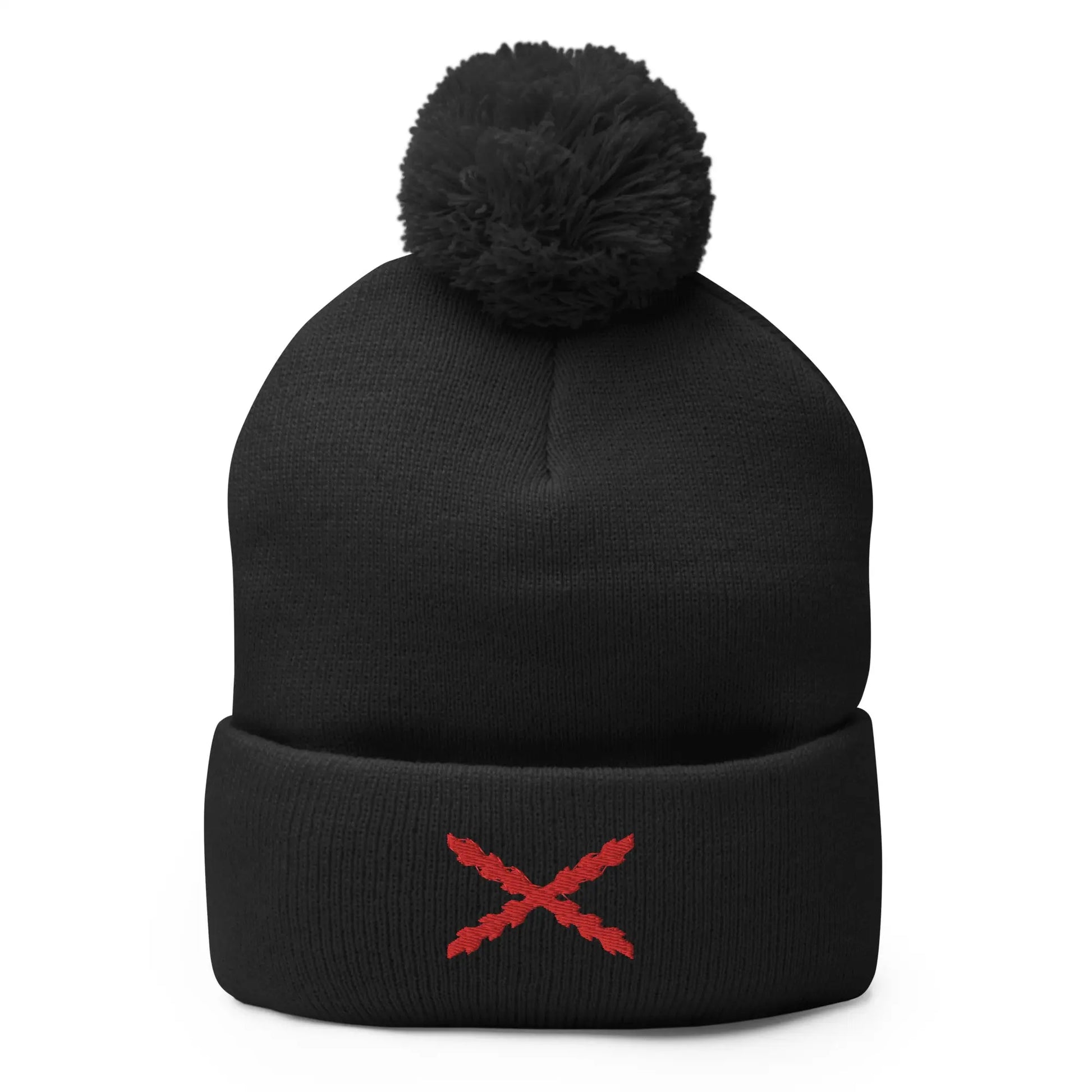 Comprar Gorro Cruz de Borgoña con pompón Bandera España La Flamenca de Borgoña Patricia Muñoz VOX