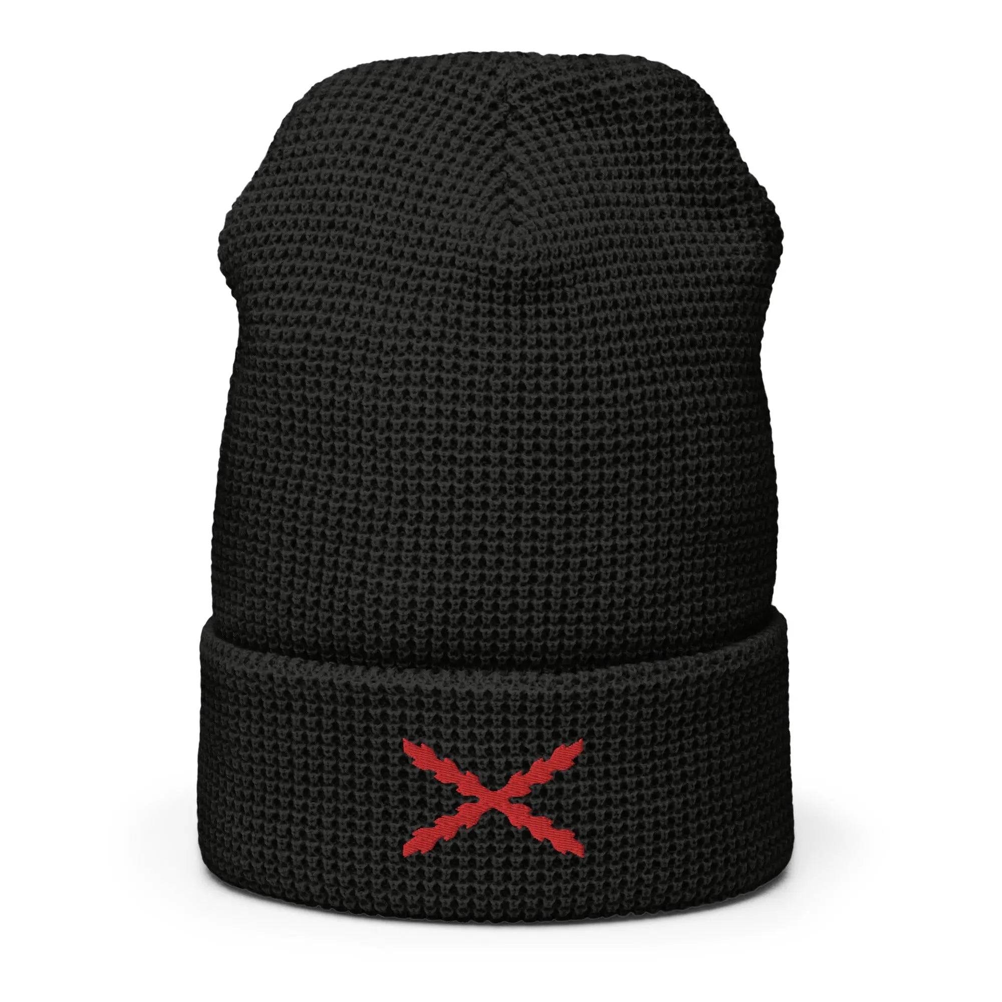 Comprar Gorro Cruz de Borgoña de punto gofrado Bandera España La Flamenca de Borgoña Patricia Muñoz VOX