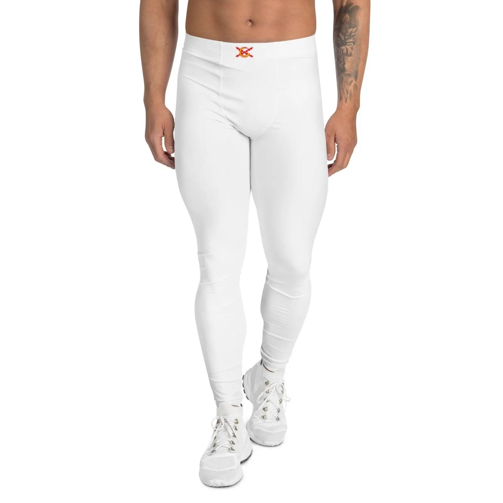 Comprar Leggin Cruz de Borgoña blanco hombre Bandera España La Flamenca de Borgoña Patricia Muñoz VOX