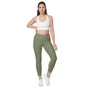 Comprar Leggins verde cintura cruzada con bolsillos Bandera de España Bandera España La Flamenca de Borgoña Patricia Muñoz VOX