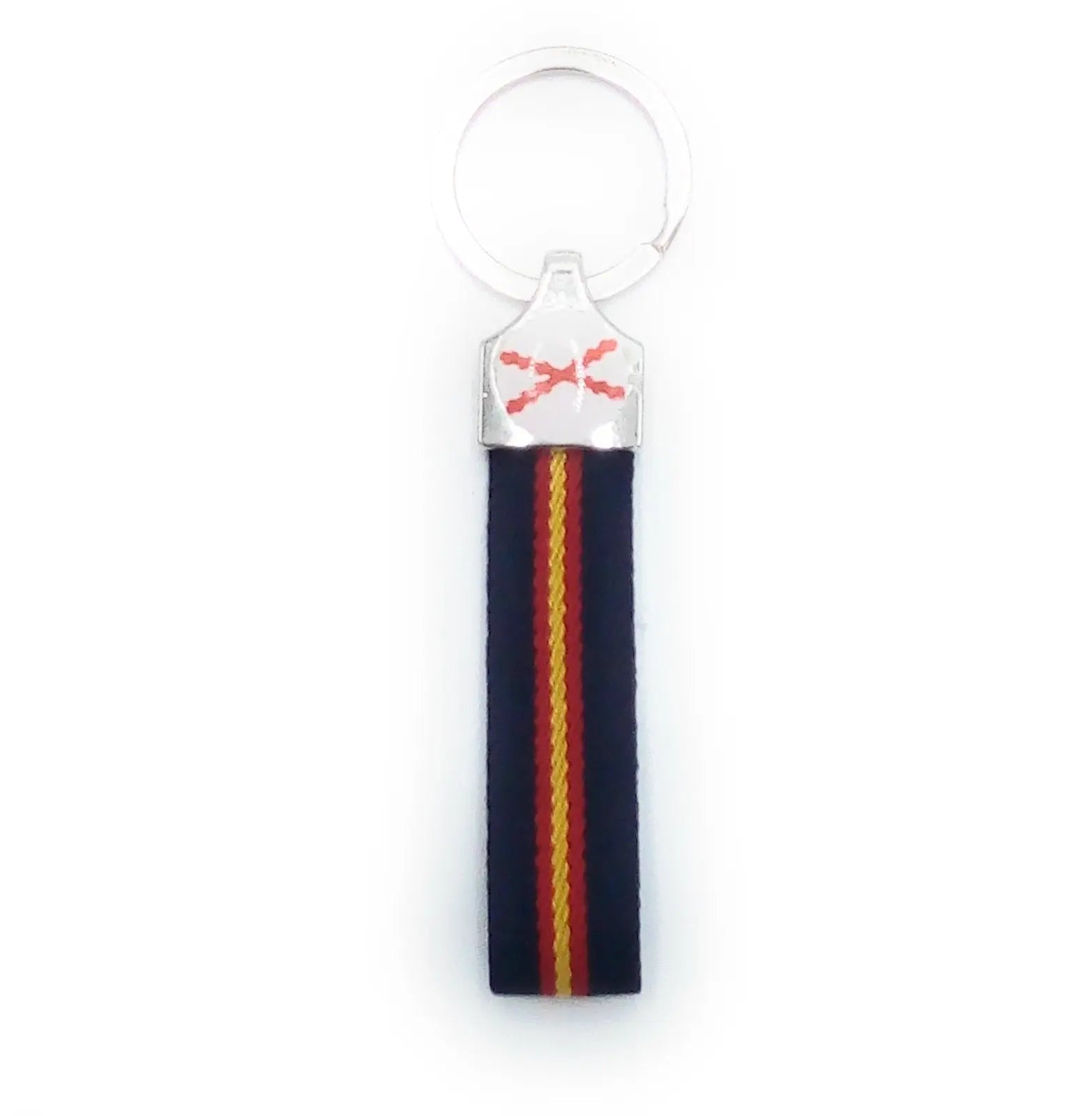 Comprar Llavero Cruz de Borgoña y Bandera España lona azul Bandera España La Flamenca de Borgoña Patricia Muñoz VOX