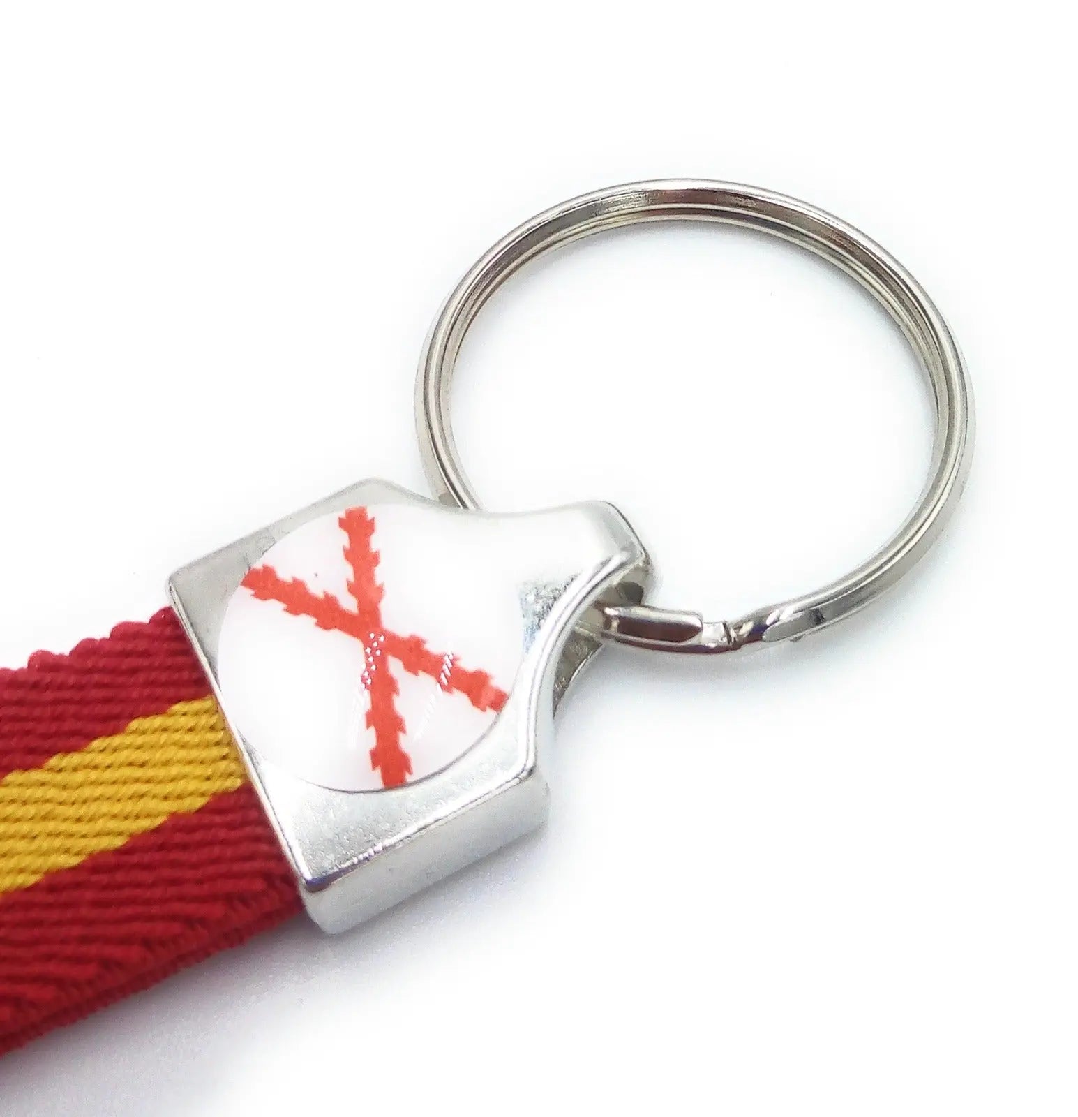Comprar Llavero Cruz de Borgoña y Bandera España lona verde Bandera España La Flamenca de Borgoña Patricia Muñoz VOX
