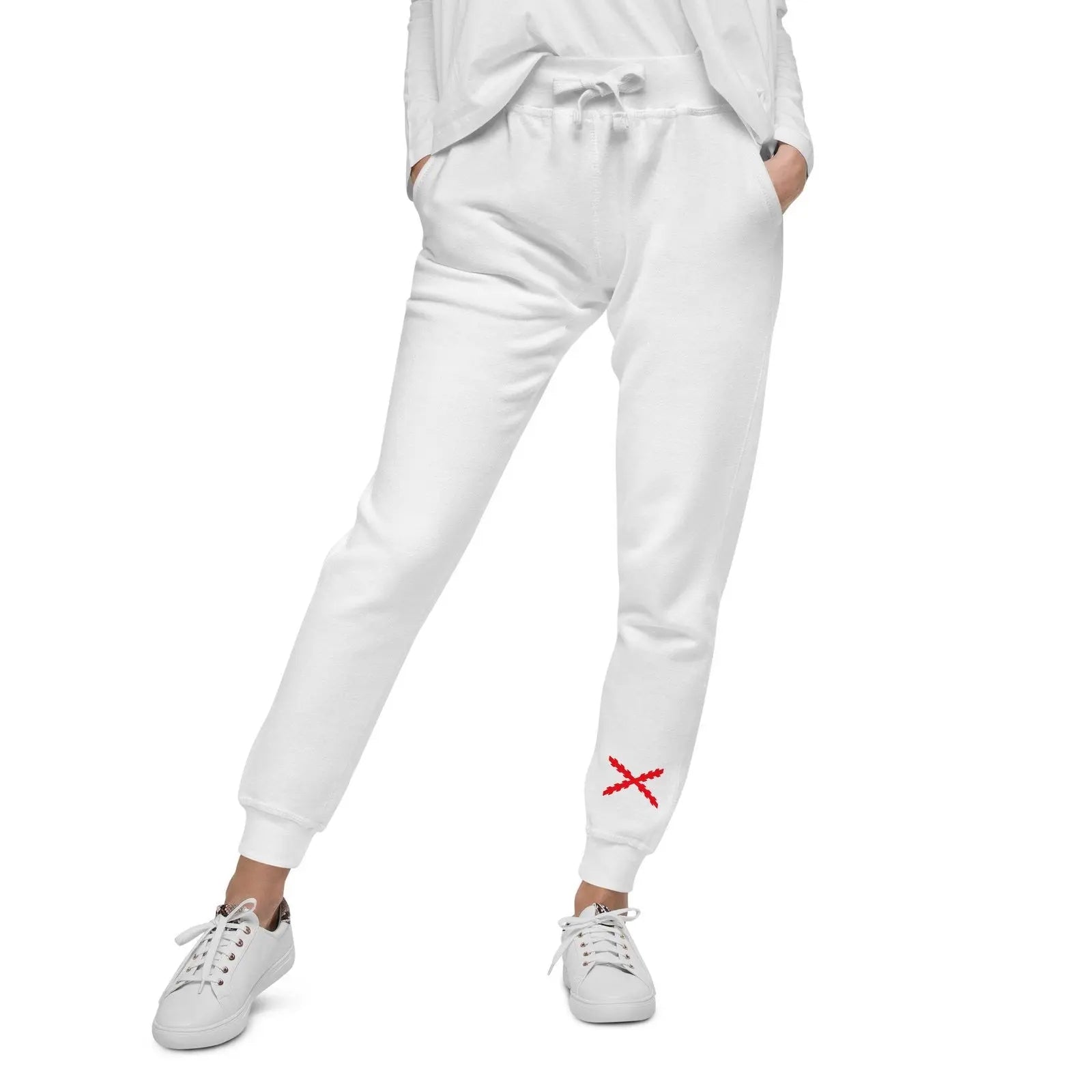 Comprar Pantalón de chándal unisex Cruz de Borgoña Bandera España La Flamenca de Borgoña Patricia Muñoz VOX