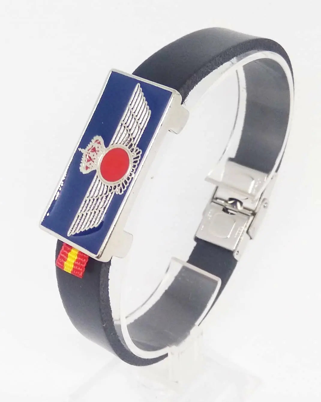 Comprar Pulsera Ejército del Aire piel Bandera España La Flamenca de Borgoña Patricia Muñoz VOX