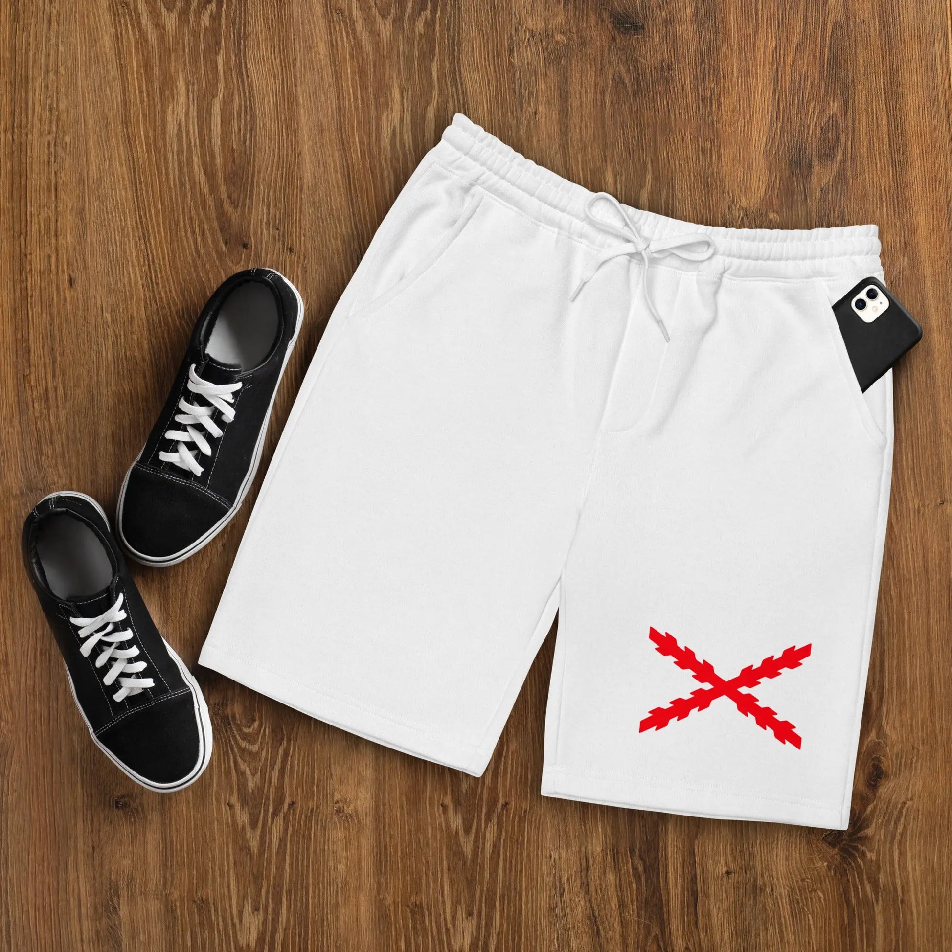 Comprar Shorts Cruz de Borgoña vellón hombre Bandera España La Flamenca de Borgoña Patricia Muñoz VOX