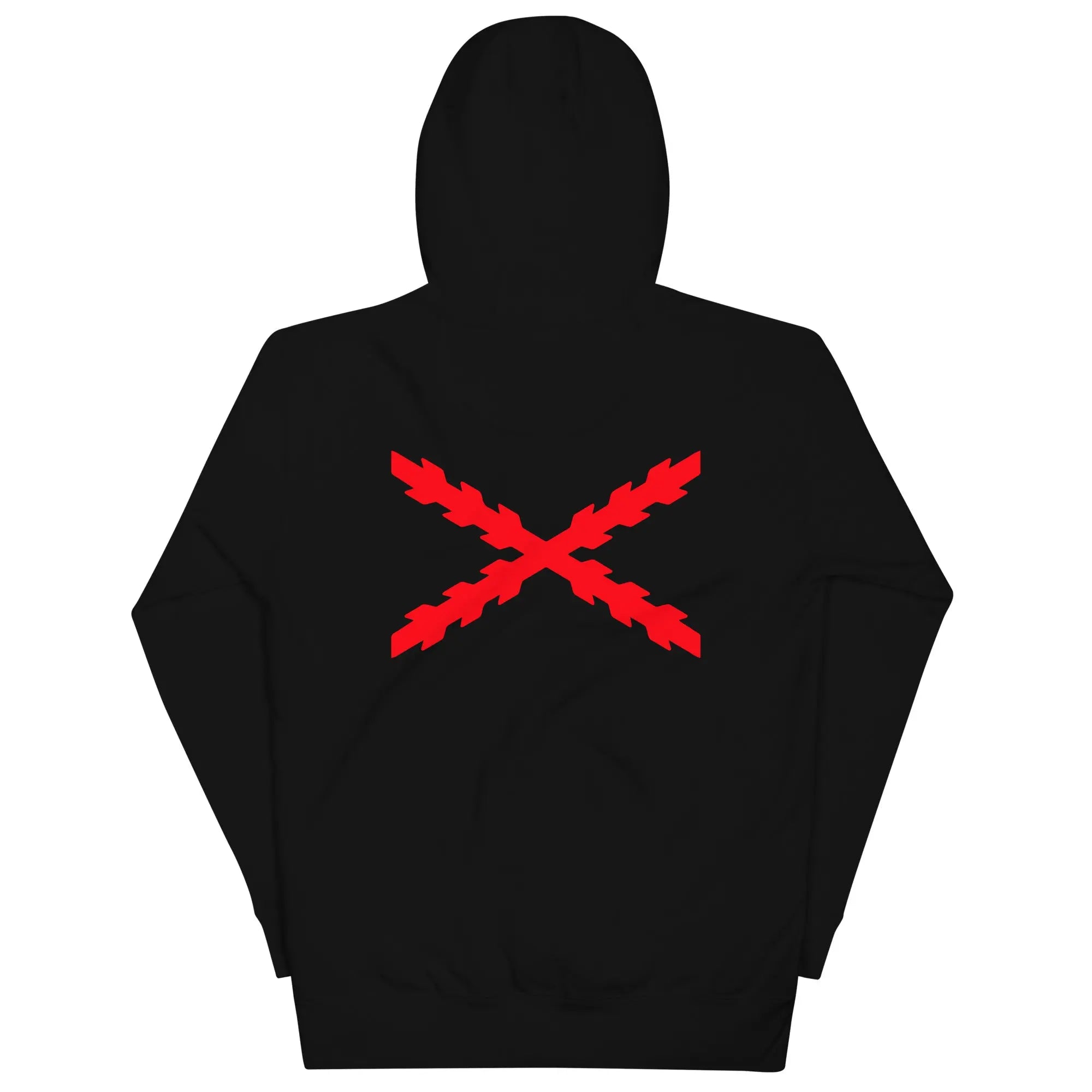 Comprar Sudadera Aspa de Borgoña capucha unisex Bandera España La Flamenca de Borgoña Patricia Muñoz VOX