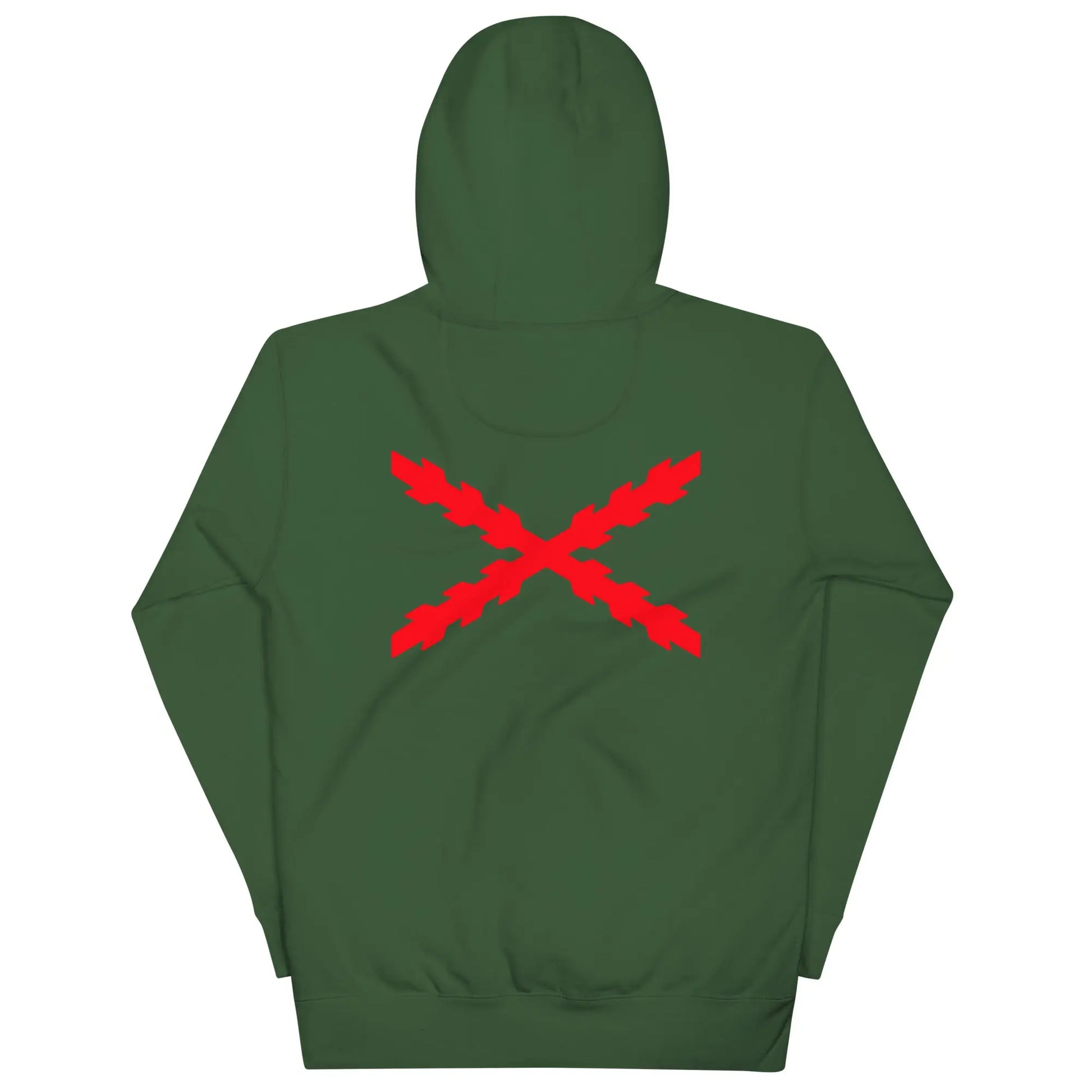Comprar Sudadera Aspa de Borgoña capucha unisex Bandera España La Flamenca de Borgoña Patricia Muñoz VOX