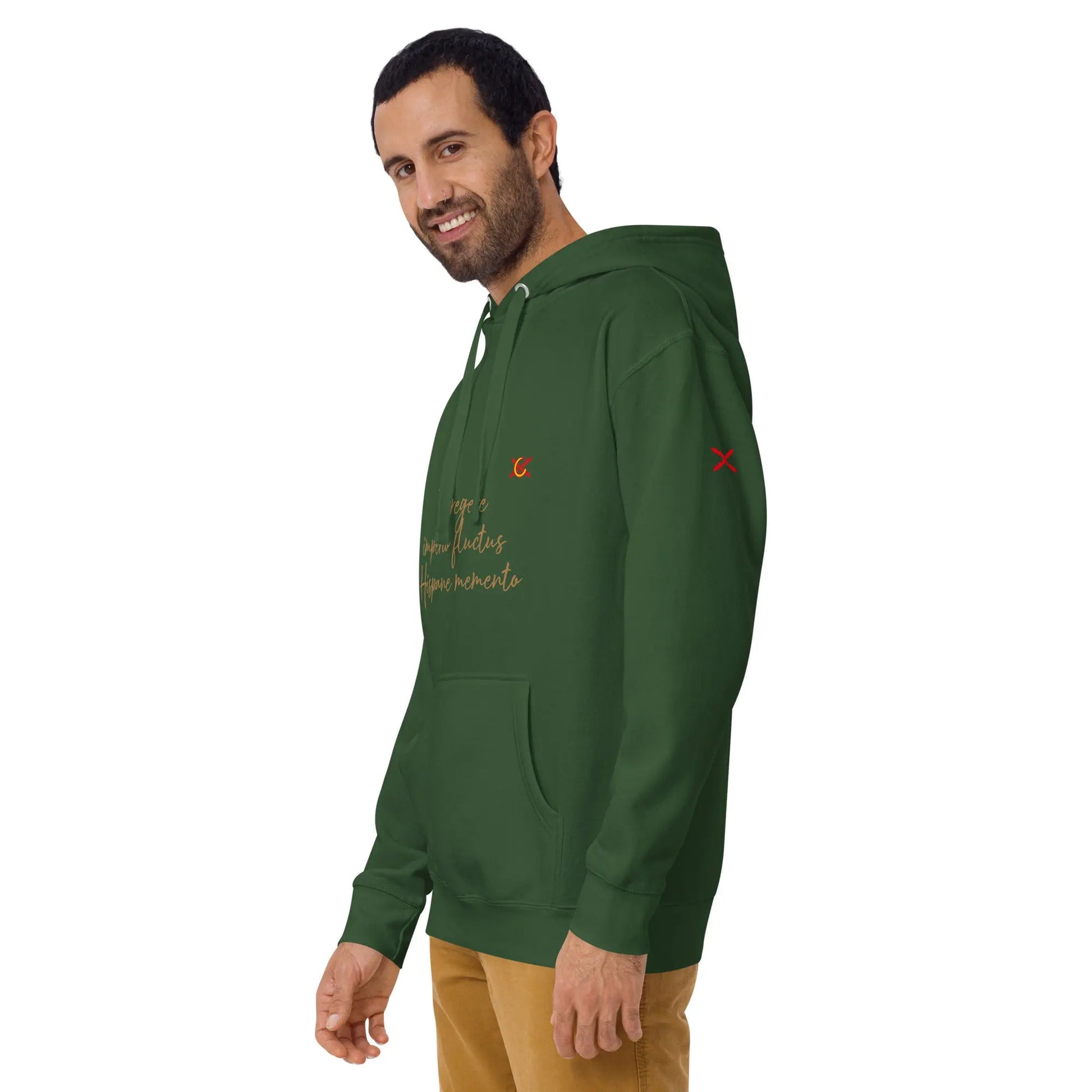 Comprar Sudadera Aspa de Borgoña capucha unisex Bandera España La Flamenca de Borgoña Patricia Muñoz VOX