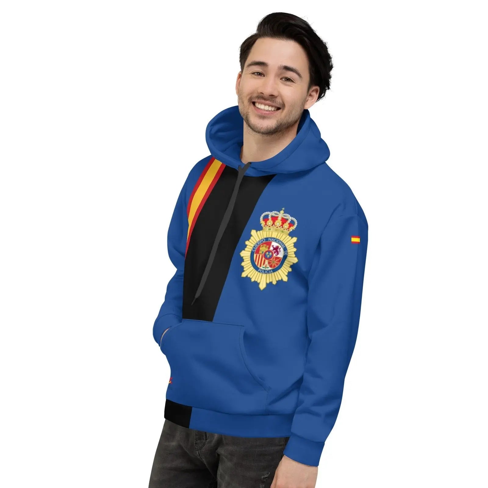 Comprar Sudadera unisex Policía Nacional bandera de España Bandera España La Flamenca de Borgoña Patricia Muñoz VOX